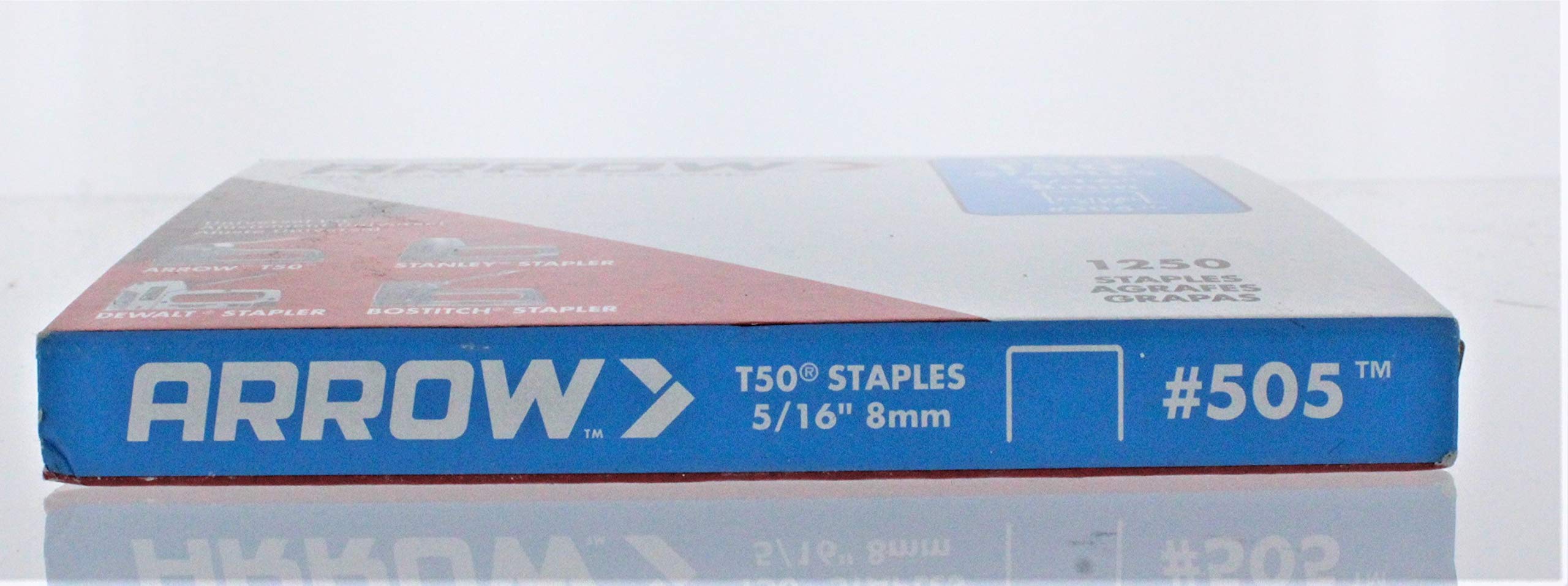 🏒 ARROW FASTENER 50624 T50 3 8quot; Staples; 1,250 【ブラック