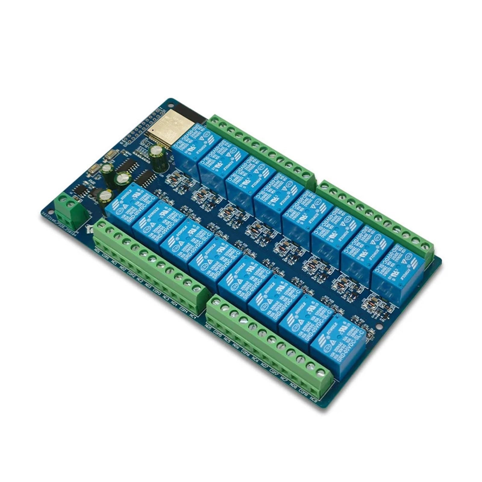 Modulo relè PLC Alimentatore DC5V ESP32 Scheda di sviluppo modulo relè a 16 canali ESP32