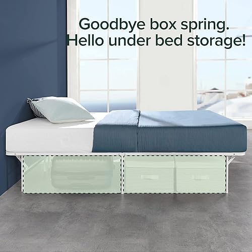 Miniatura 3 de ZINUS - Base SmartBase para colchón, montaje sin herramientas, plataforma metálica, 14 pulgadas, marco de acero resistente, sin somier, con espacio