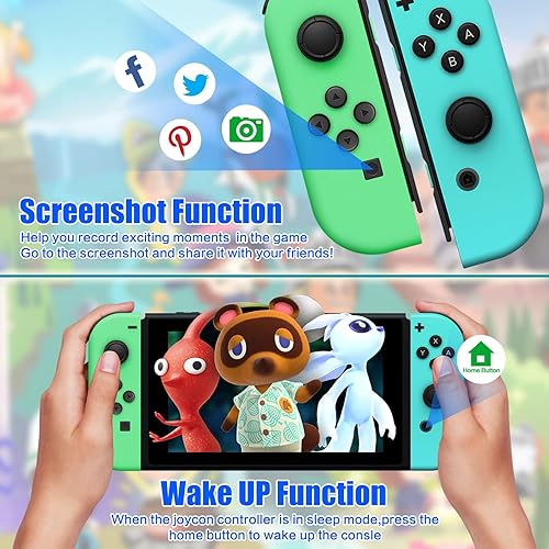 Miniatura 6 de PPMTS Switch Controllers,Replacement for Nintendo Switch Controller, Compatible with Nintendo Switch Wireless LR Controller with Double Vibration