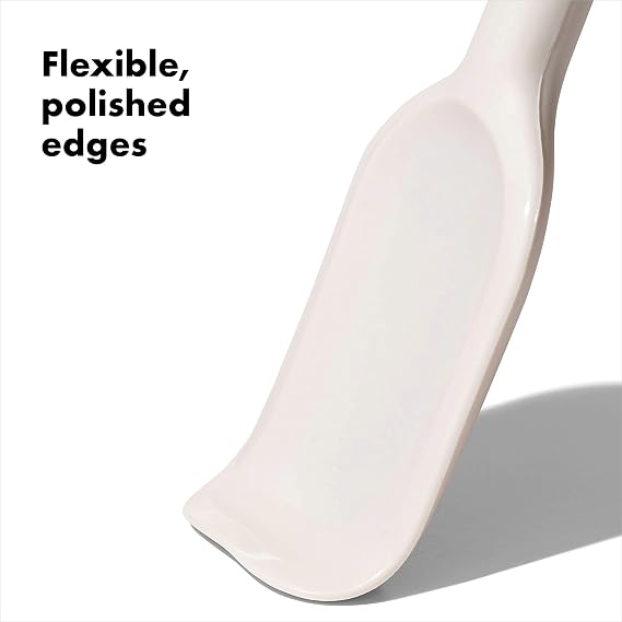 OXO Good Grips 3-Piece Stainless-Steel Mixing Bowl Set, White and OXO Good Grips 3 Piece Silicone Spatula Set