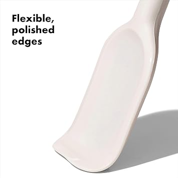 OXO Good Grips 3-Piece Stainless-Steel Mixing Bowl Set, White and OXO Good Grips 3 Piece Silicone Spatula Set