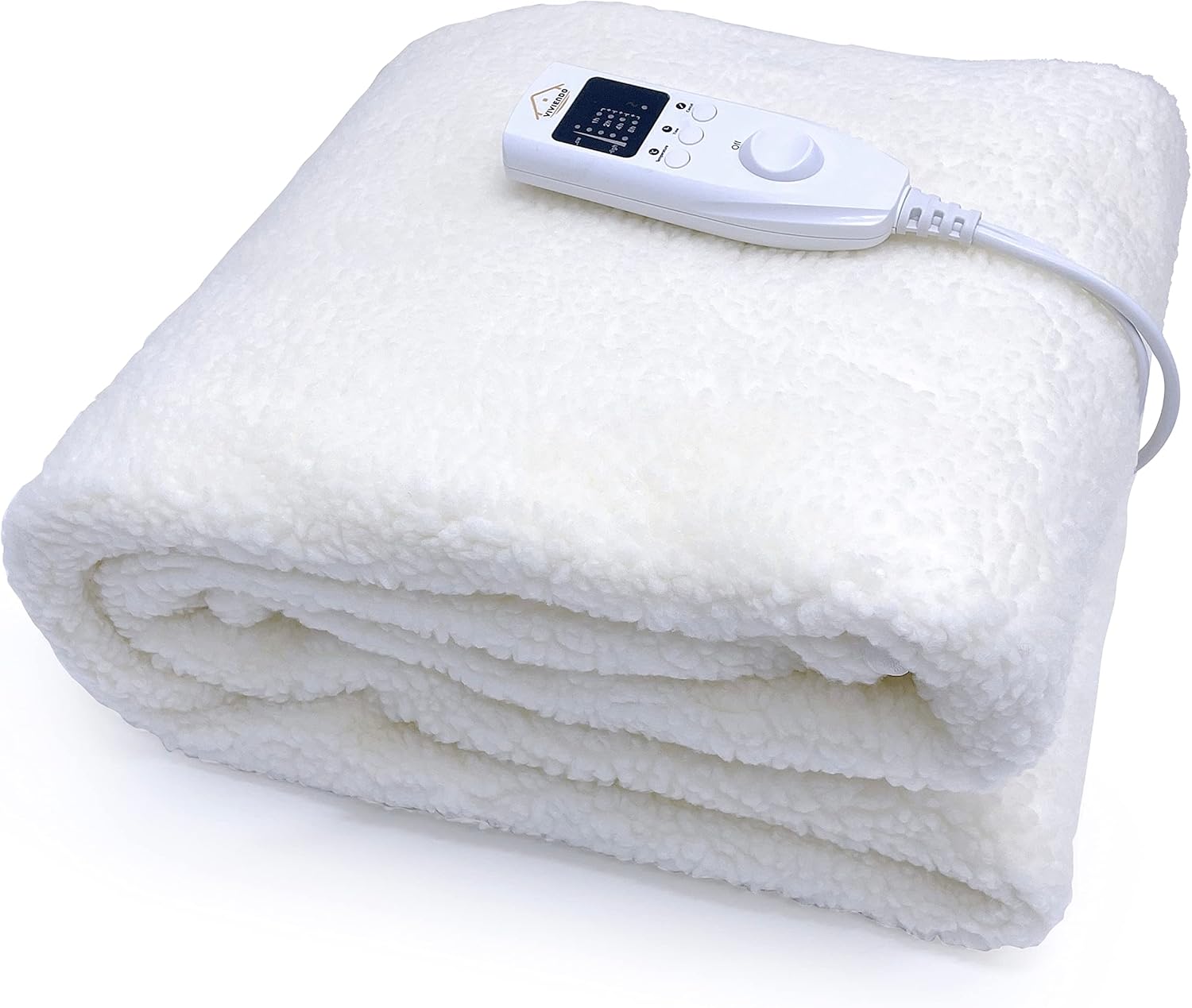 Viviendo Washable Fitted Electric Heated Blanket 5 Heat Setting Saftey