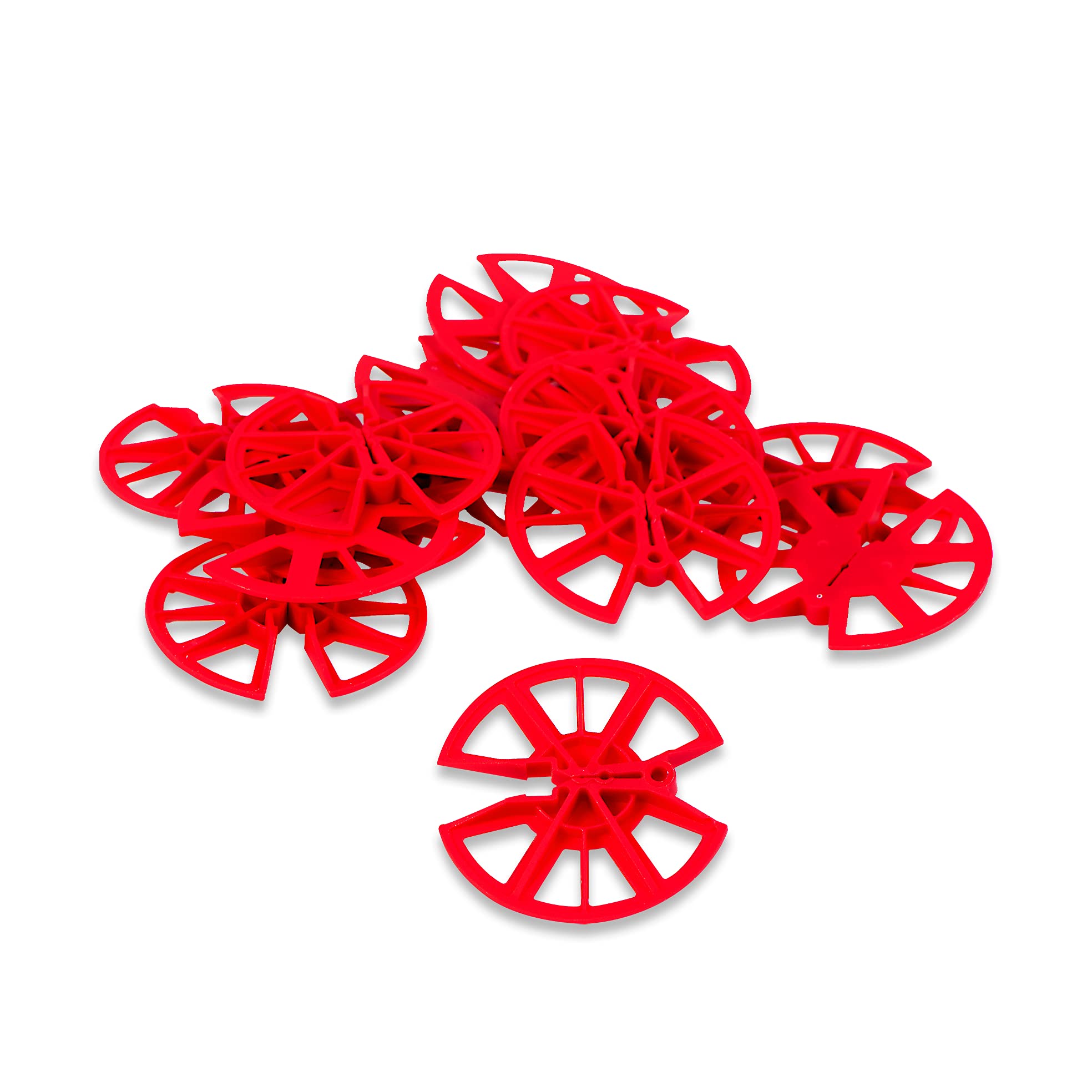 TIMCO Timloc Insulation Retaining Discs - Red 80mm Dia - 250 Pieces
