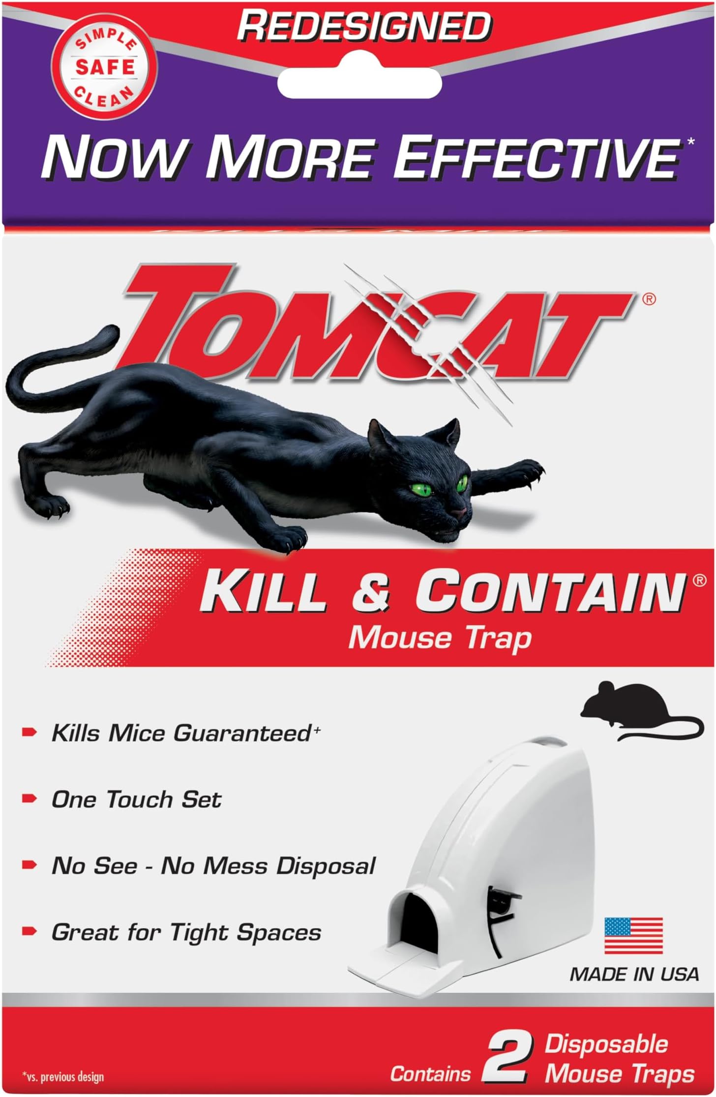 Tomcat Kill and Contain Mouse Trap, 2-Pack