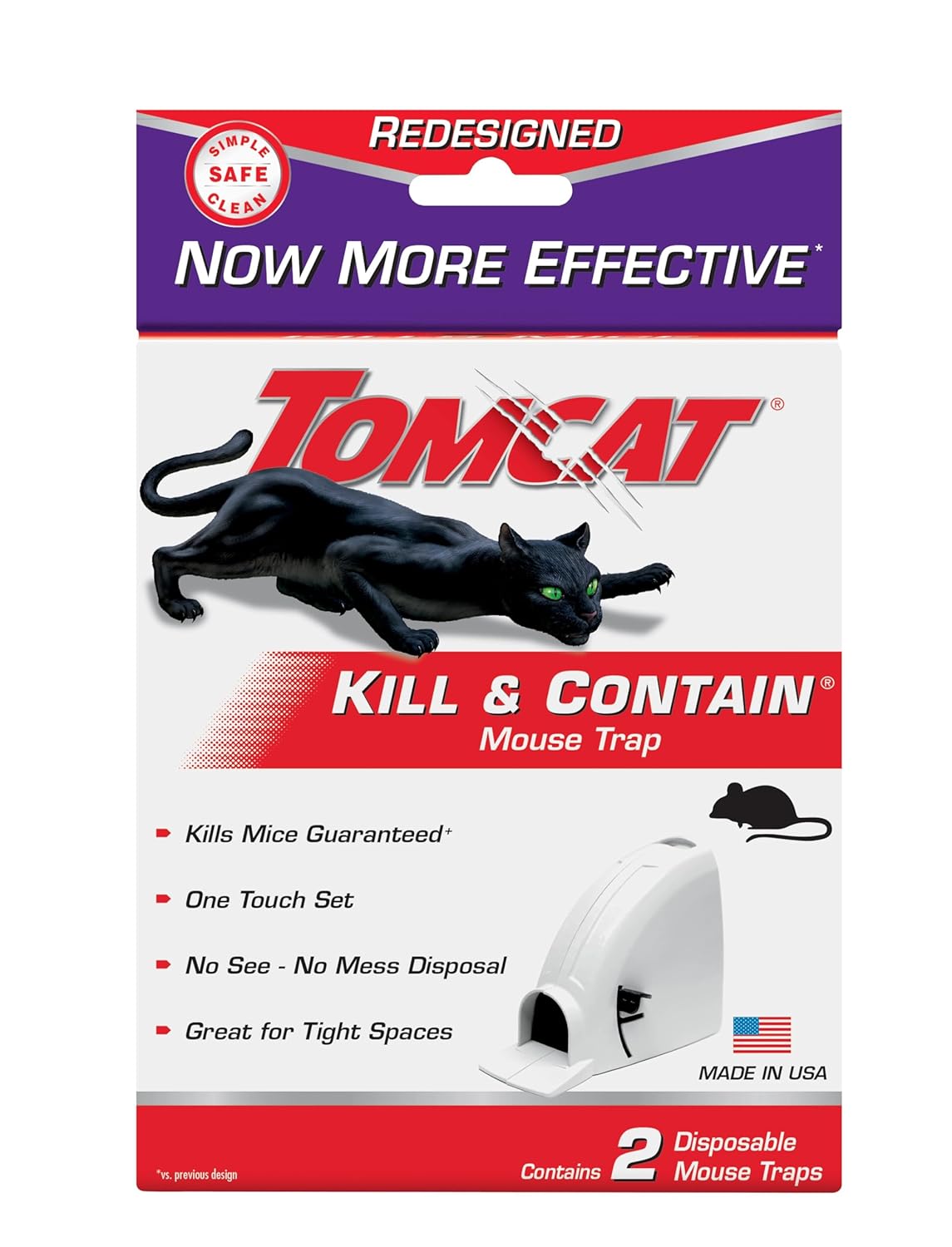 Tomcat Kill Contain Mouse Trap Never See a Dead Rodent Again 2 Traps