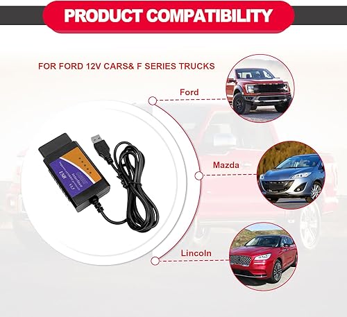 Miniatura 6 de ELMconfig escáner con MS CAN/HS CAN Diagnóstico de interruptor en Windows con chip V1.5 PIC18F25K80 para F150 F250 coche y camión ligero ELM327 OBD2