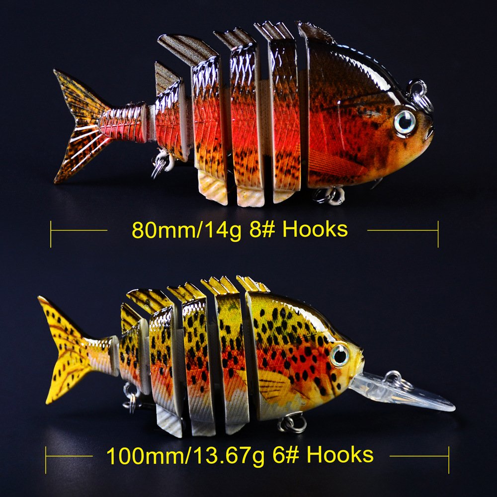 Amazon.com : LENPABY Topwater Lures6ps cs Routine Asian Multi-Section Bait  Set is About 100 g.Popper Fishing Lures Set,Crankbait : Sports & Outdoors