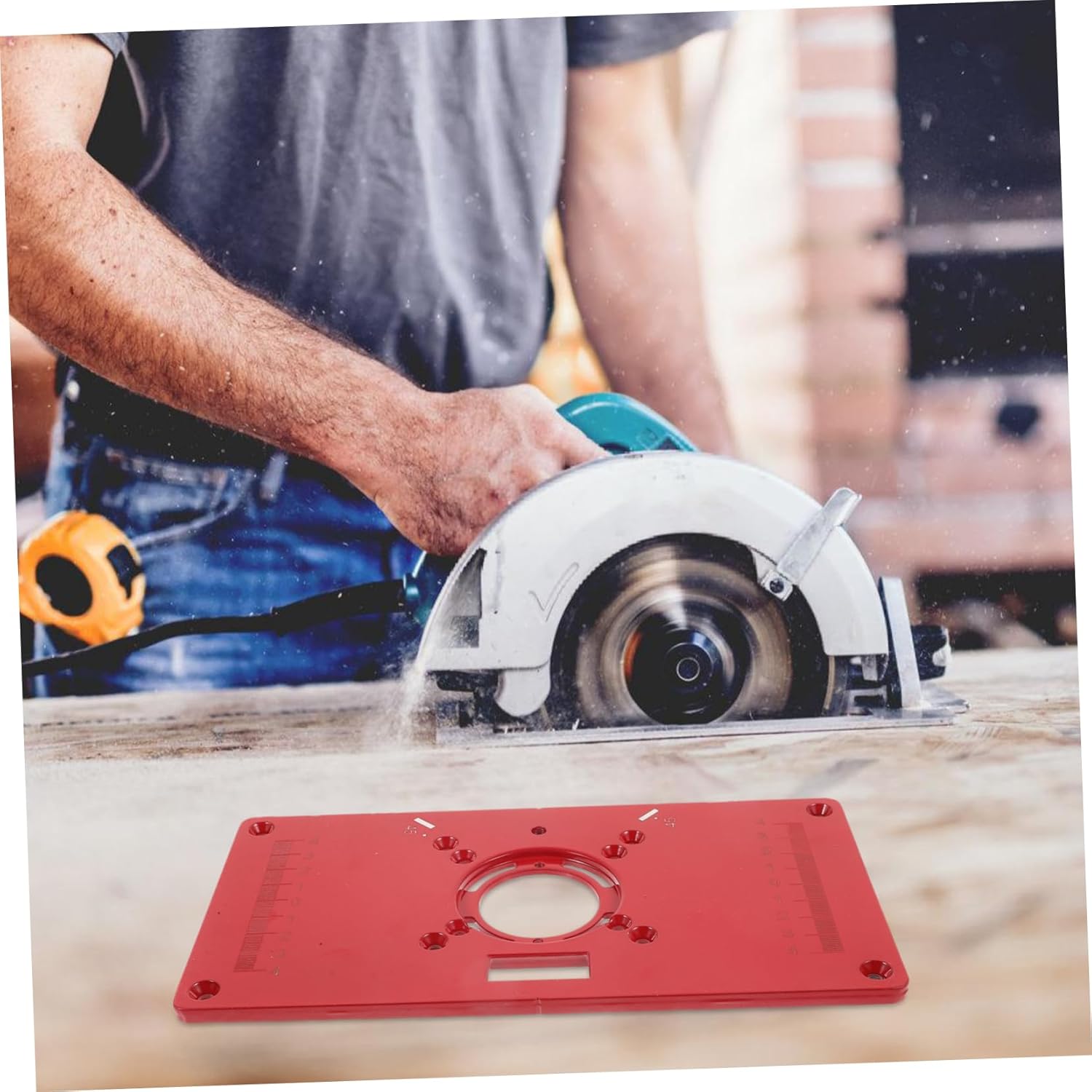 1 Set Router Table Insert Plate Durable Router Supplies for Woodworking Trimming Machines Electric Powered Precision Tool for Intricate Carving Projects