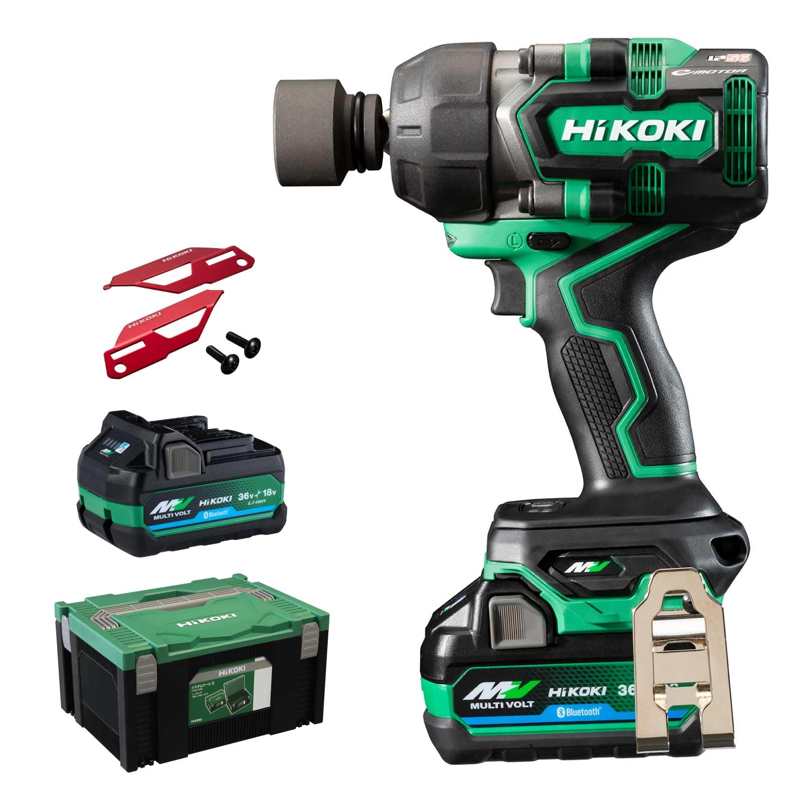 HiKOKI ハイコーキ WR36DD(2XPSZ) インパクトレンチ フルセット 未使用品 バッテリ18-36V二個/充電器 【ハンズクラフト宜野湾店】 HiKOKI（ハイコーキ） HIKOKI（ハイコーキ）36V コードレスインパクト