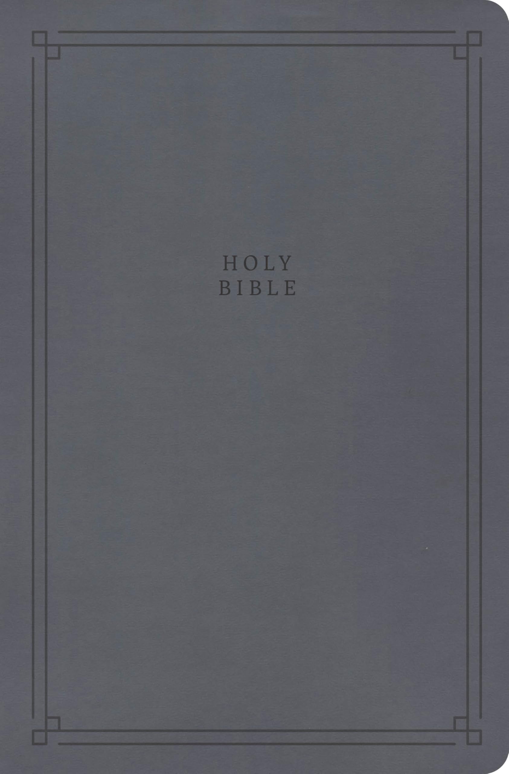 CSB Large Print Personal Size Reference Bible, Value Edition, Easy-to-Read Optimal Type, Charcoal LeatherTouch