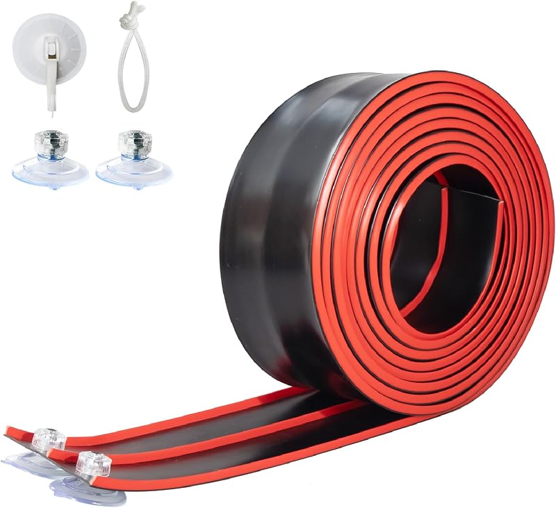 Flex Tracks 15 Ft for Kids Starter Set, Flexible Race Car Ramp Track with Suction Cups Compatible with Diecast 1/64th Cars for Ages 3 & Up (Black & Red)