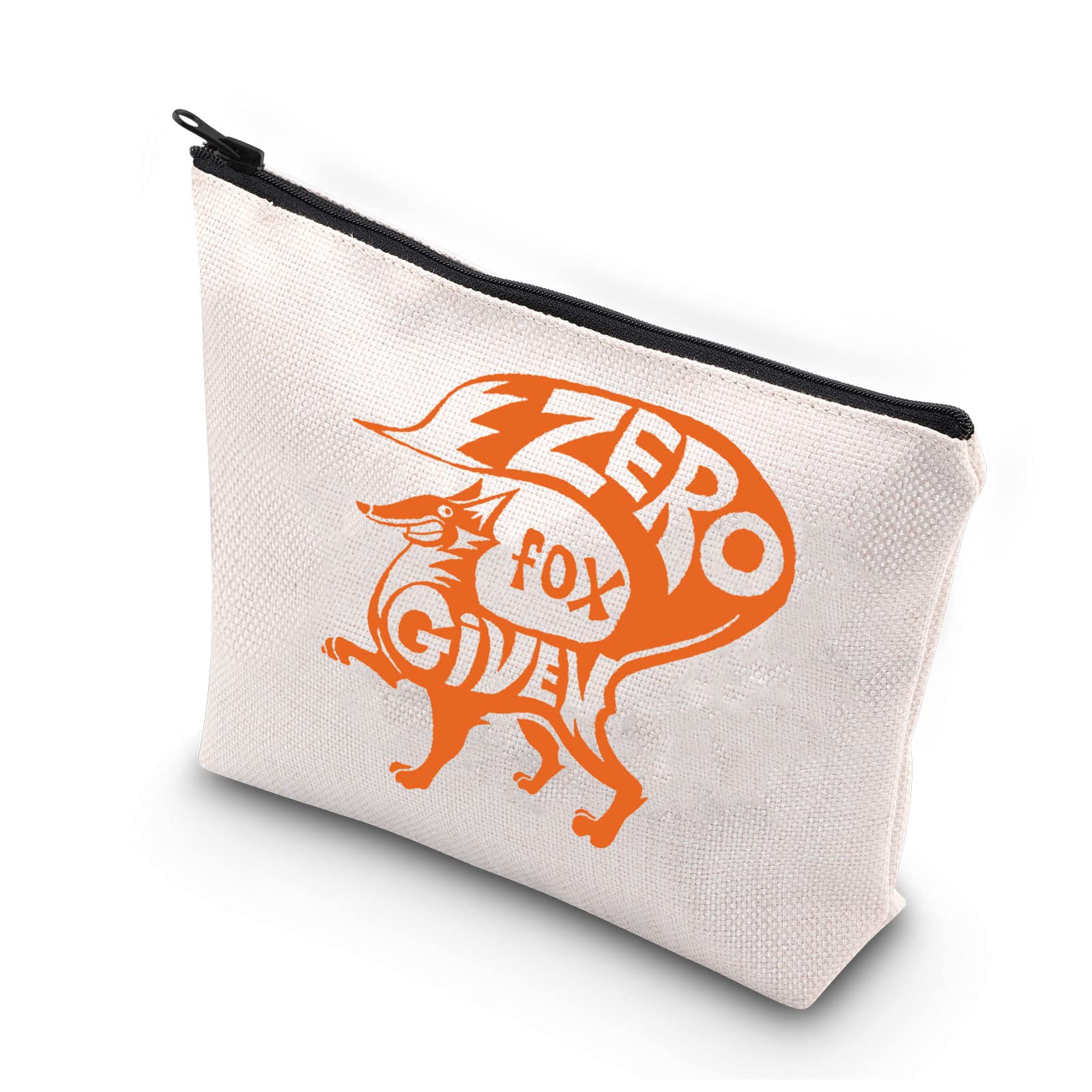 BDPWSS Fox Makeup Bag For Women Girls Fox Lover Gift Fox Owner Birthday Gift Zero Fox Given Travel Pouch Fox Themed Gifts, Zero fox given