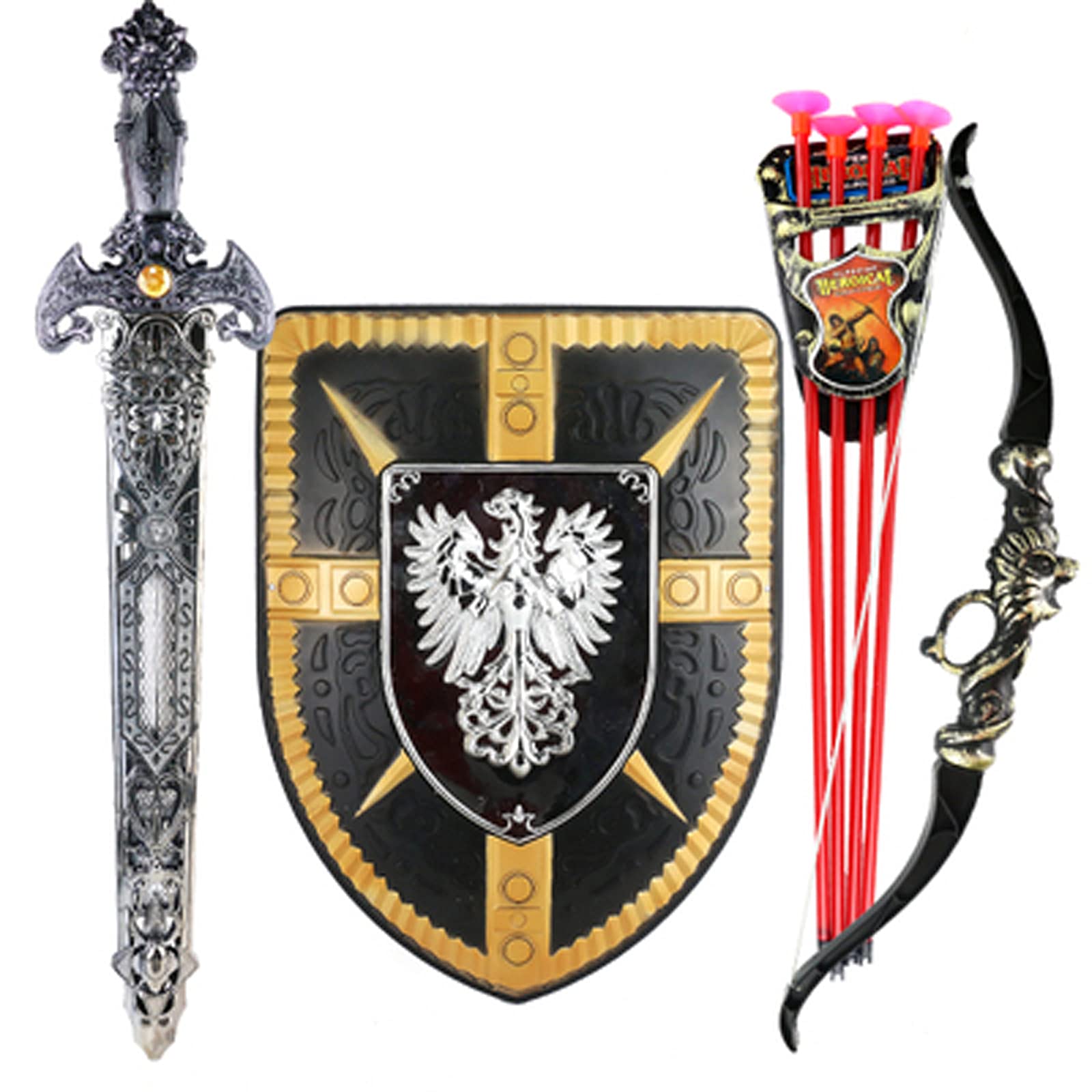 Amazon.co.jp: ナイフ、剣、斧、鎧、盾、弓、6歳以上の子供のための