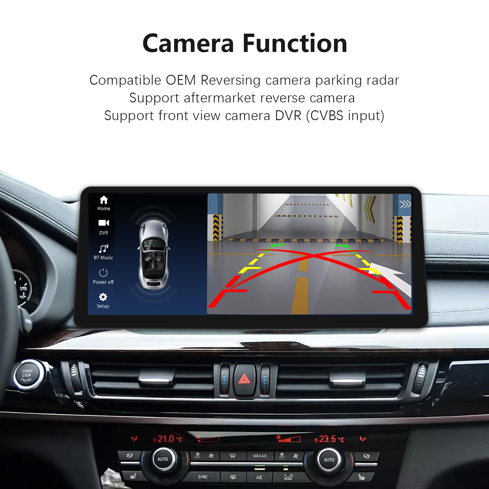 Ultra Narrow 12.3 Inch 1920 * 720 Car Radio for BMW X5 X6 M Series F15 F16 F85 F86 (2014-2017) Carplay Android Auto Multimedia Audio Stereo Touch(Linux NBT System) (F15 NBT System)