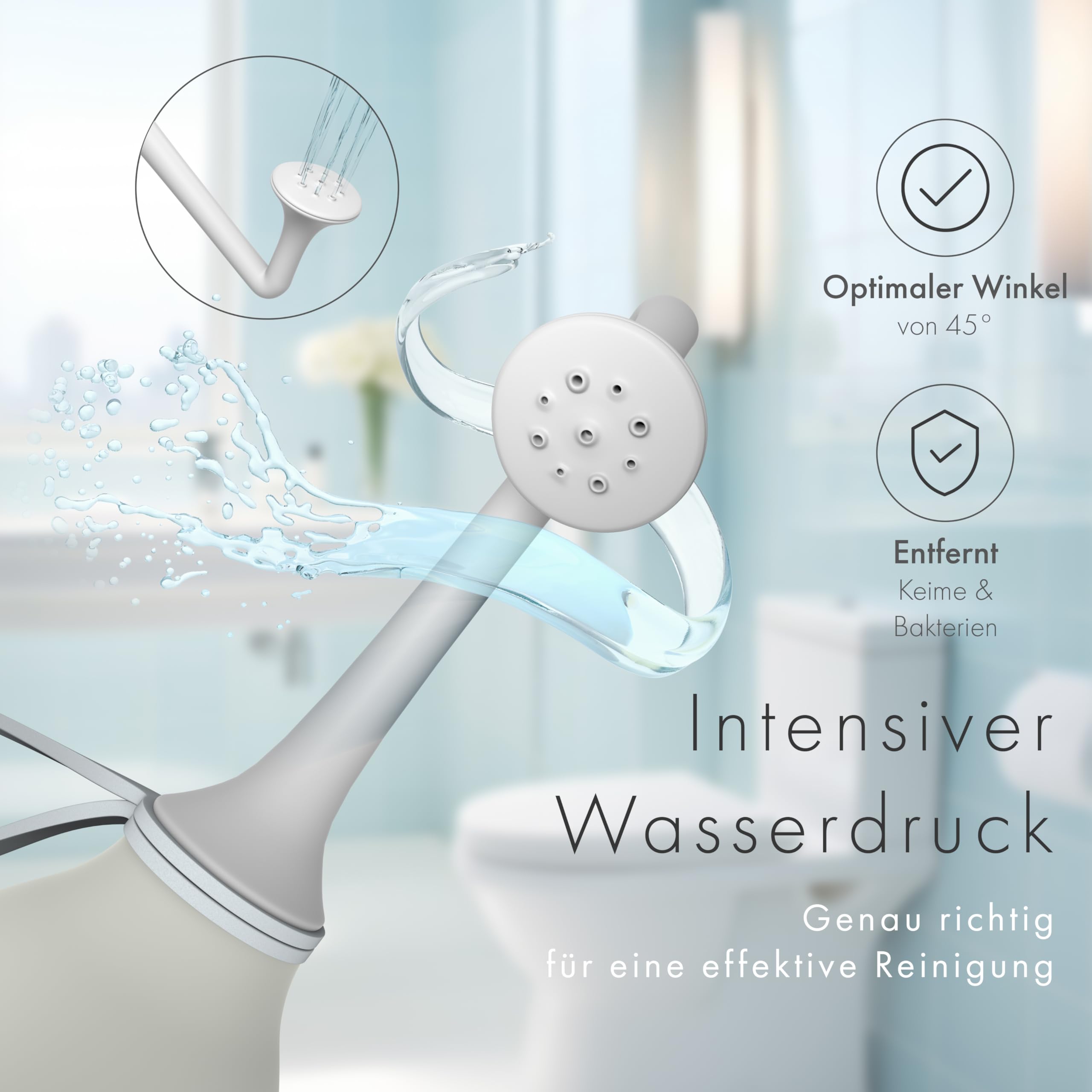 przenośny bidet, oszczędza papier, zastępuje wilgotne chusteczki, sprawdzi się w podróży, zrównoważony i estetyczny prysznic okolic intymnych