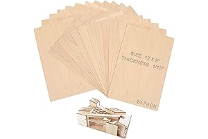 24 Pack Balsa Sheets: The Ultimate Crafting Companion for Artists of All Levels