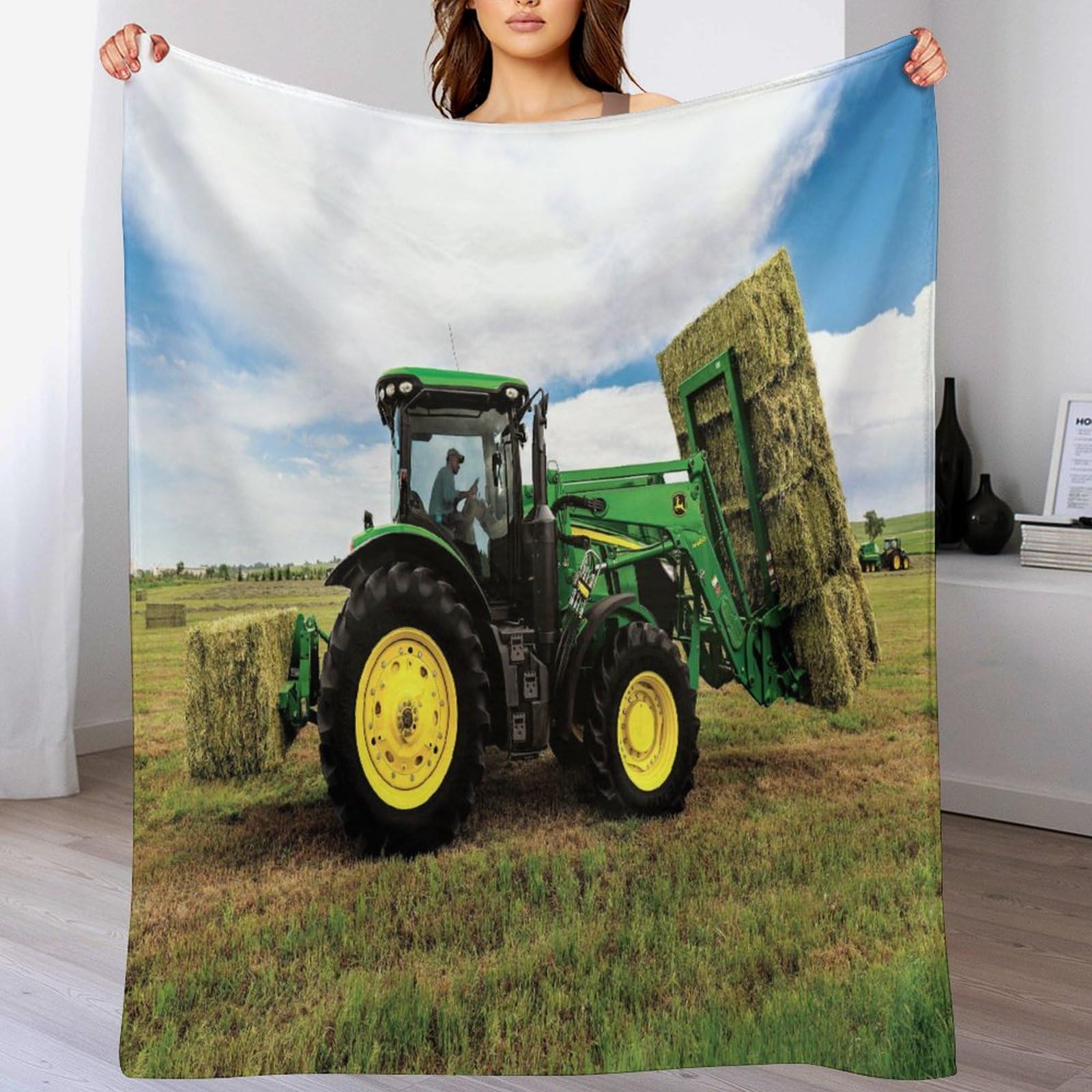 Couverture tracteur chaude en polaire pour éliminer les frissons