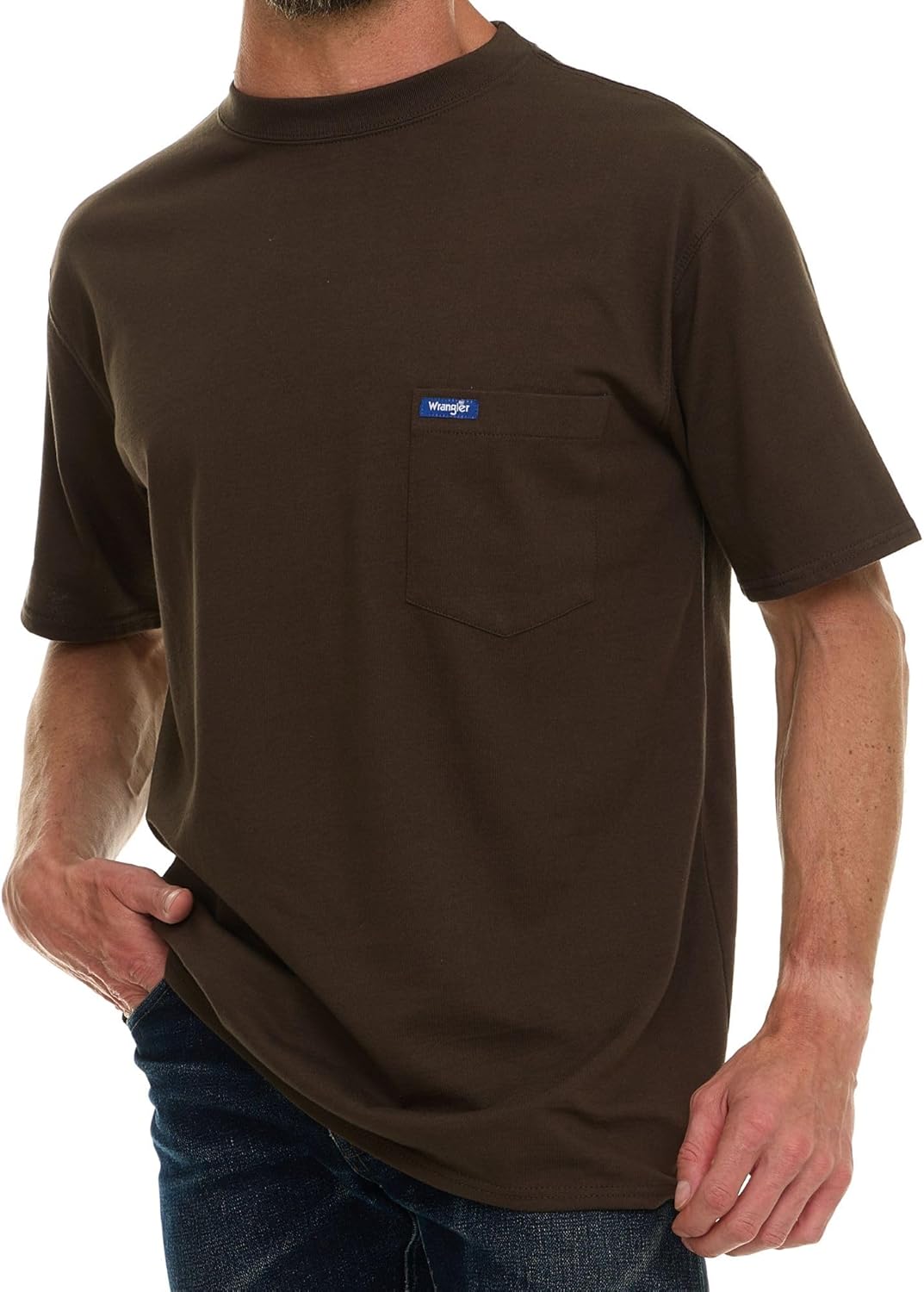 Wrangler Big and Tall T-Shirt for Men - Cotton Tee with Chest Pocket - Image 5