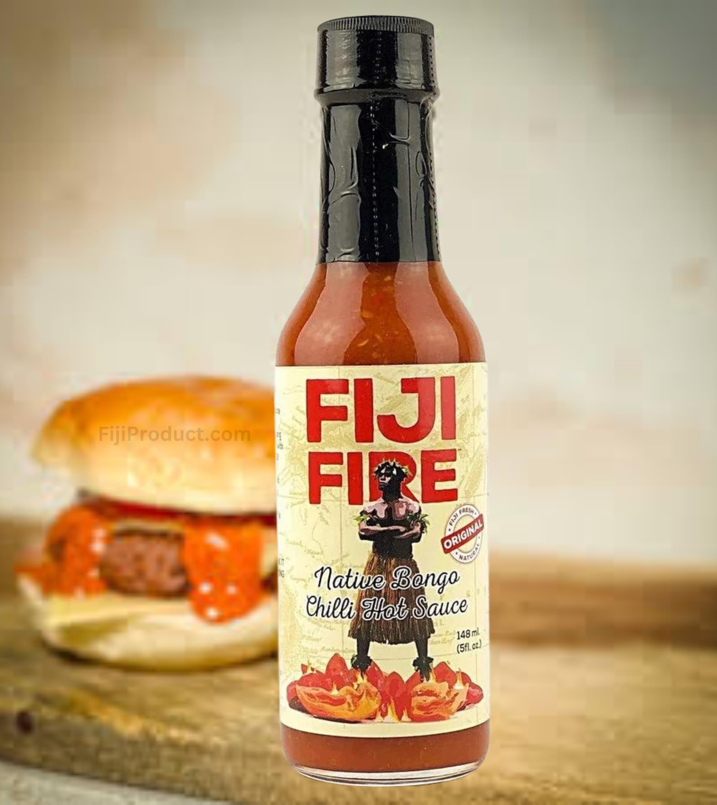 Amazon.com : FIJI Fire Chilli HOT Sauce (Value Pack of 2 x 5 Oz