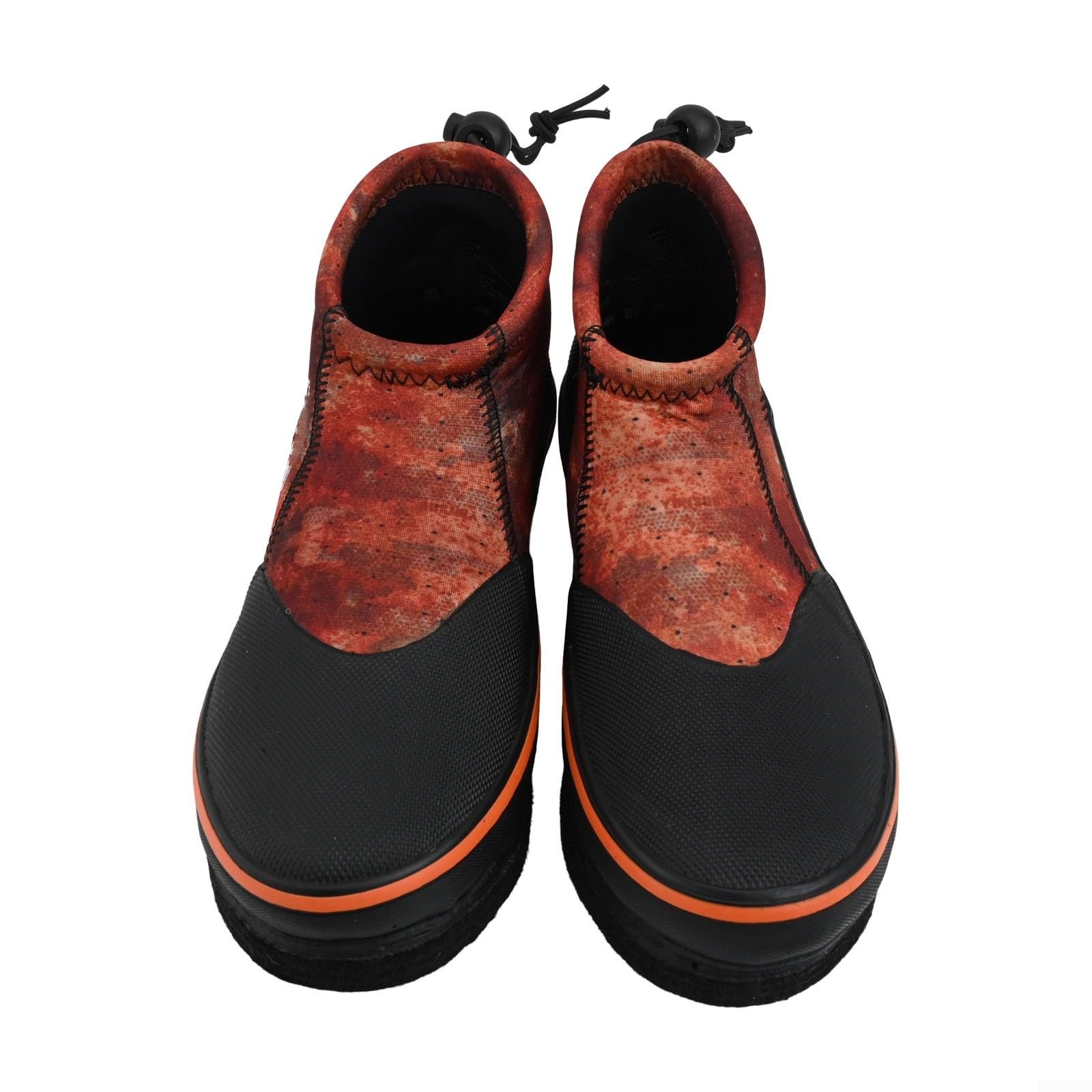 Botas de pesca para hombres y mujeres, vadeo de roca, playa, camping, senderismo, suela de fieltro de neopreno de 3 mm, puntas de acero antideslizantes para naranja