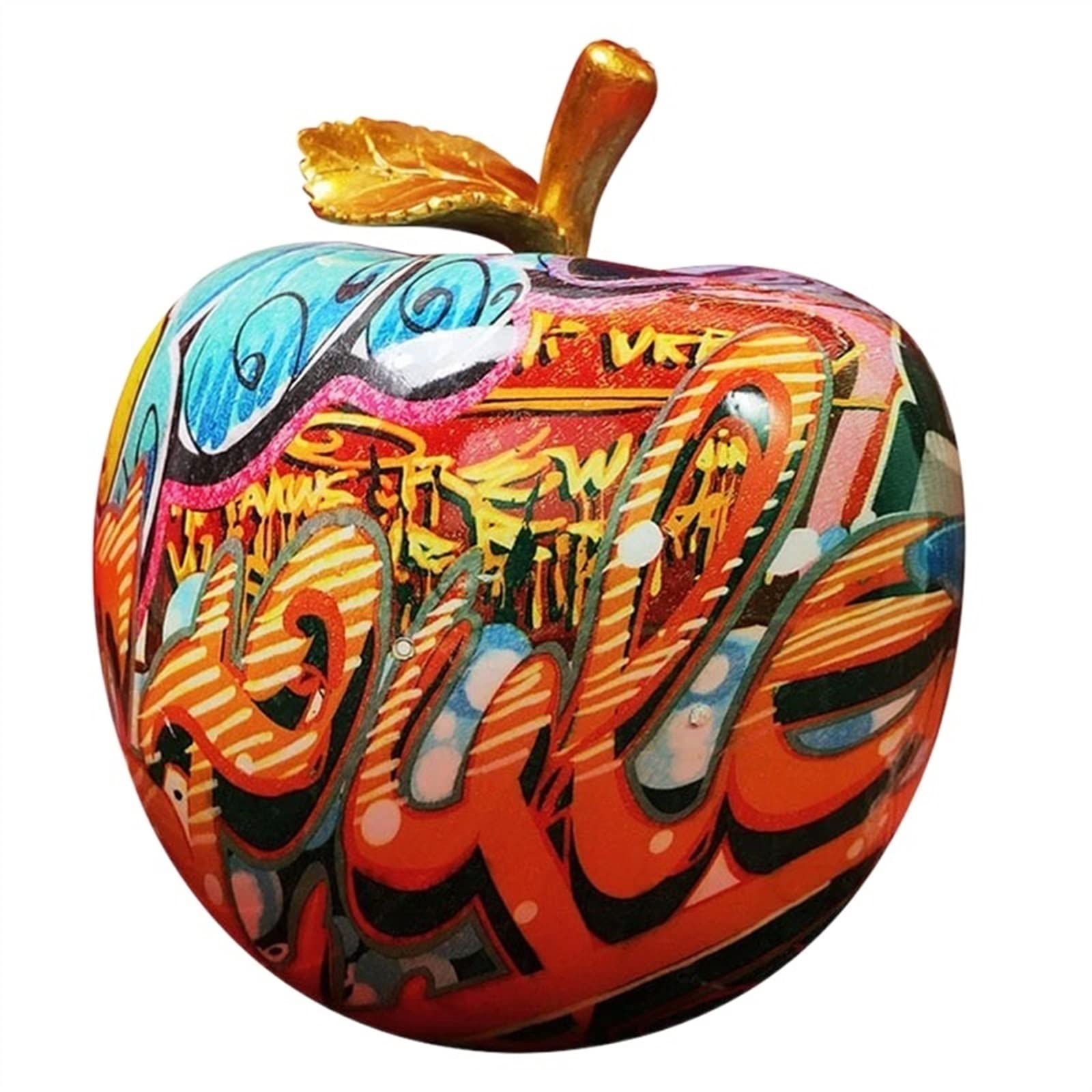 dekoracja do domu Apple rzemiosło żywiczne rzeźba dekoracja ozdoba artystyczna Retro figurka dekoracja na biurko figurka dekoracyjna