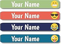 Vista 93 de Lovable Labels - 120 Etiquetas infantiles personalizadas, impermeables, aptas para lavavajillas, se pegan y despegan, son ideales