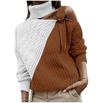 Neck Stitching Knit Pullover 