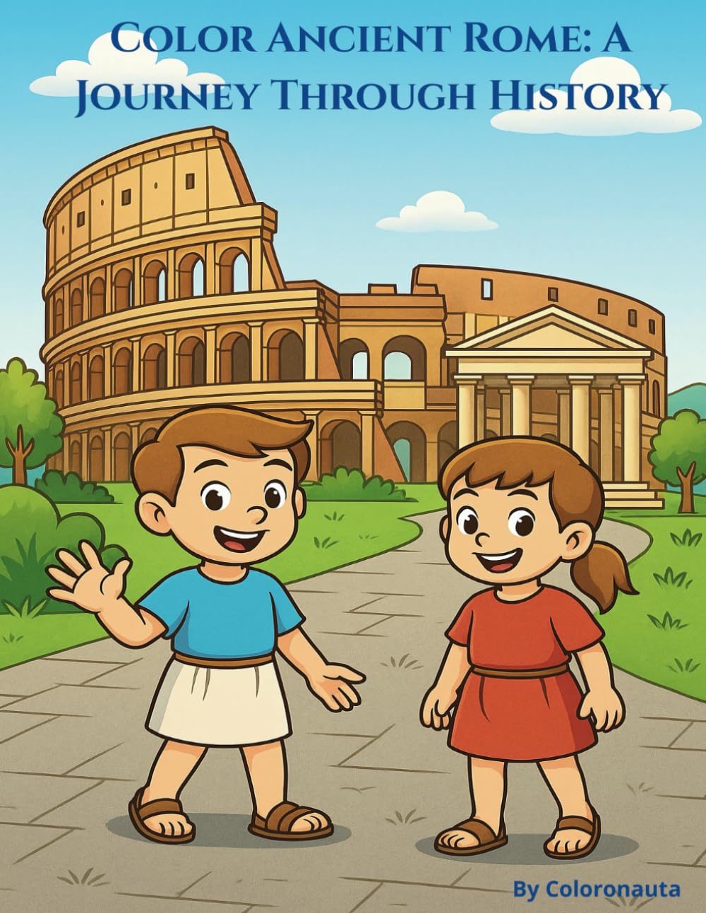 Ancient rome coloring book: A Journey Through History