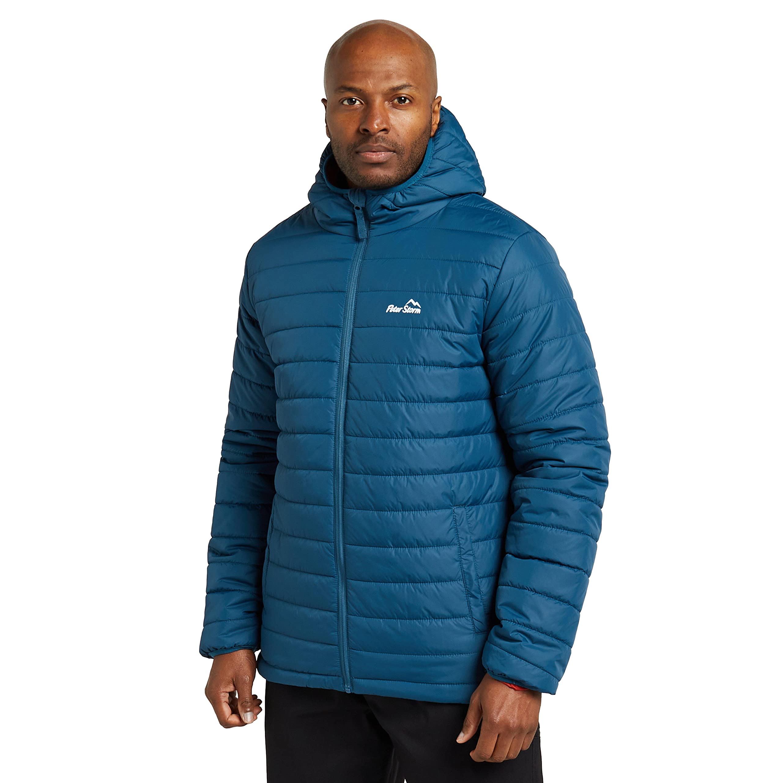 Peter StormMen’s Blisco II Jacket with Hood & 2 Pockets, Insulated, Water Repellent & Lightweight Puffer Coat for Cold Weather & Winter, Walking, Hiking & Outdoor Recreation