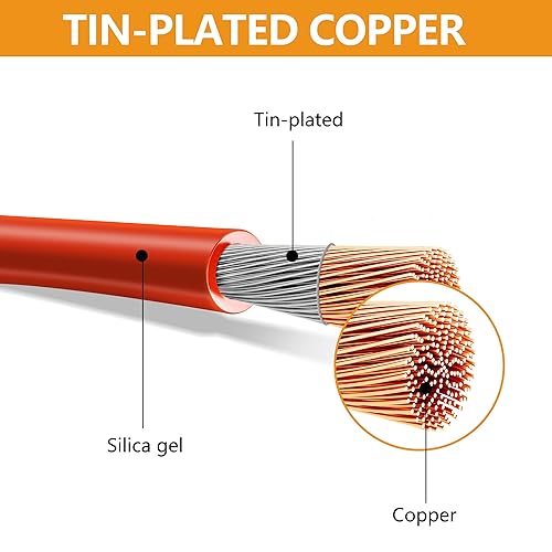 Miniatura 3 de MulWark Paquete de 4 cables marinos de cobre estañado de calibre 10, impermeables, IP67, portafusibles en línea, relé de bloque de fusibles de hoja