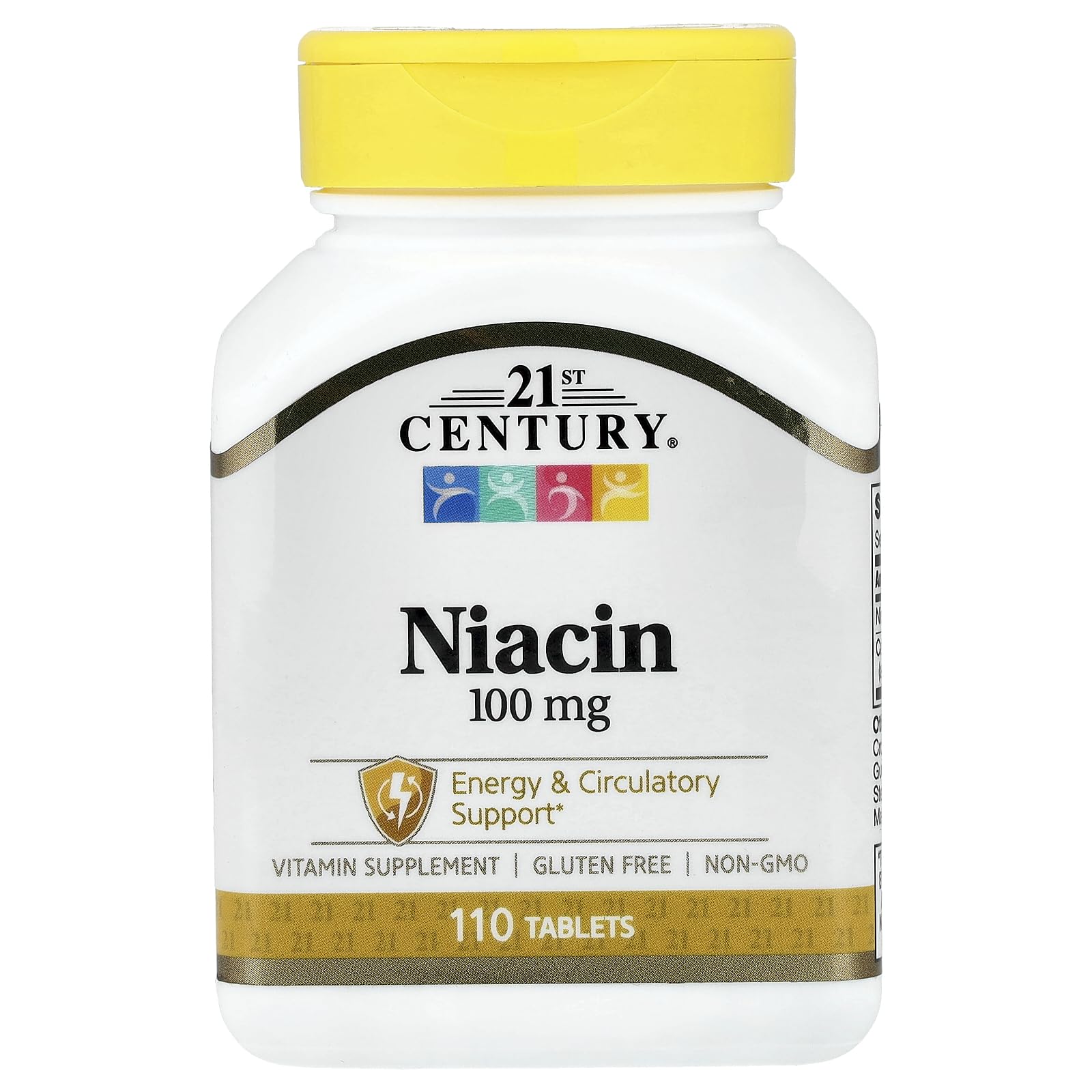21st Century Niacin Tablets, 100 mg, 110 Count