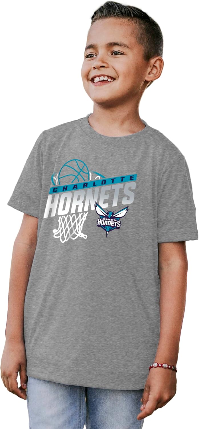 Blue 84 NBA Unisex Kids NBA Officially Licensed Youth Tri-Blend T-Shirt Hoop Team Color