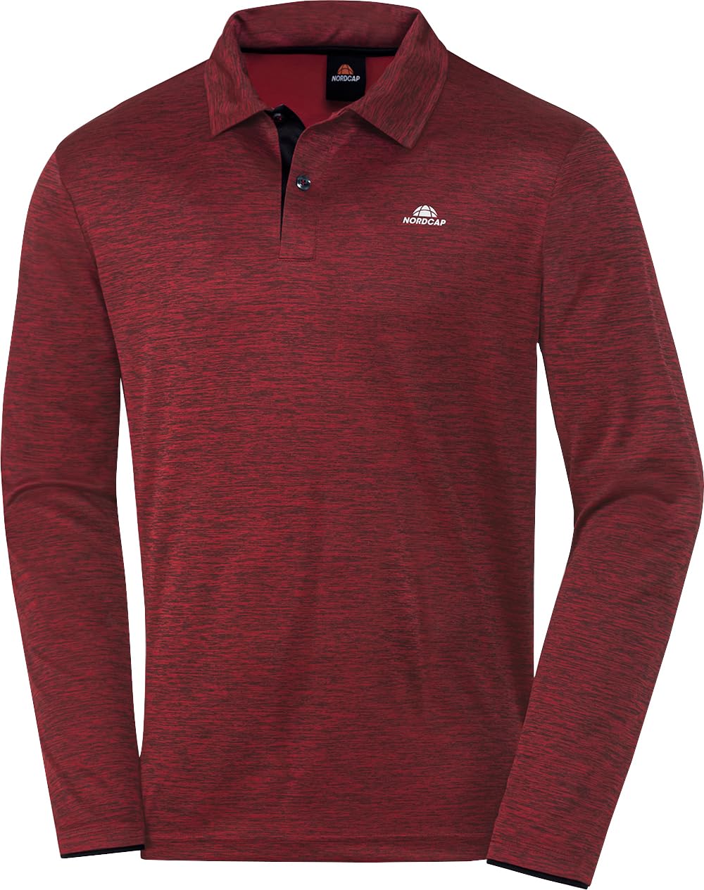 NORDCAP Langarmshirts Herren, schnelltrocknende atmungsaktive Longsleeves, ultraleichte Poloshirts Herren Langarm im praktischen 5er Pack, bunt, Gr. M - 3XL