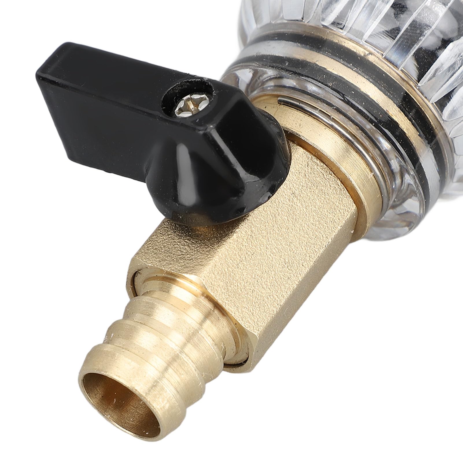 Mosiężny Zawór Regulacyjny Ciśnienia Wody Mosiężny Regulator Ciśnienia Wody Filtr 40 Mikronów z Manometrem Adapter 1-calowy i 1/2-calowy do Armatury Domowej
