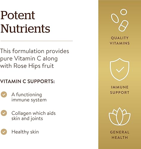 Miniatura 4 de Solgar Vitamina C 1500 mg con rosa mosqueta 180 tabletas - Antioxidante e inmunológico - Salud general - Apoya la piel y las articulaciones