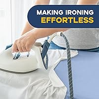 Vista 6 de Ironing Board, 43x13 Full Size Iron Board with Iron Rest, Heavy Duty Compact Ironing Board with Thick Cover and Pad, Height Adjustable Sturdy Iron