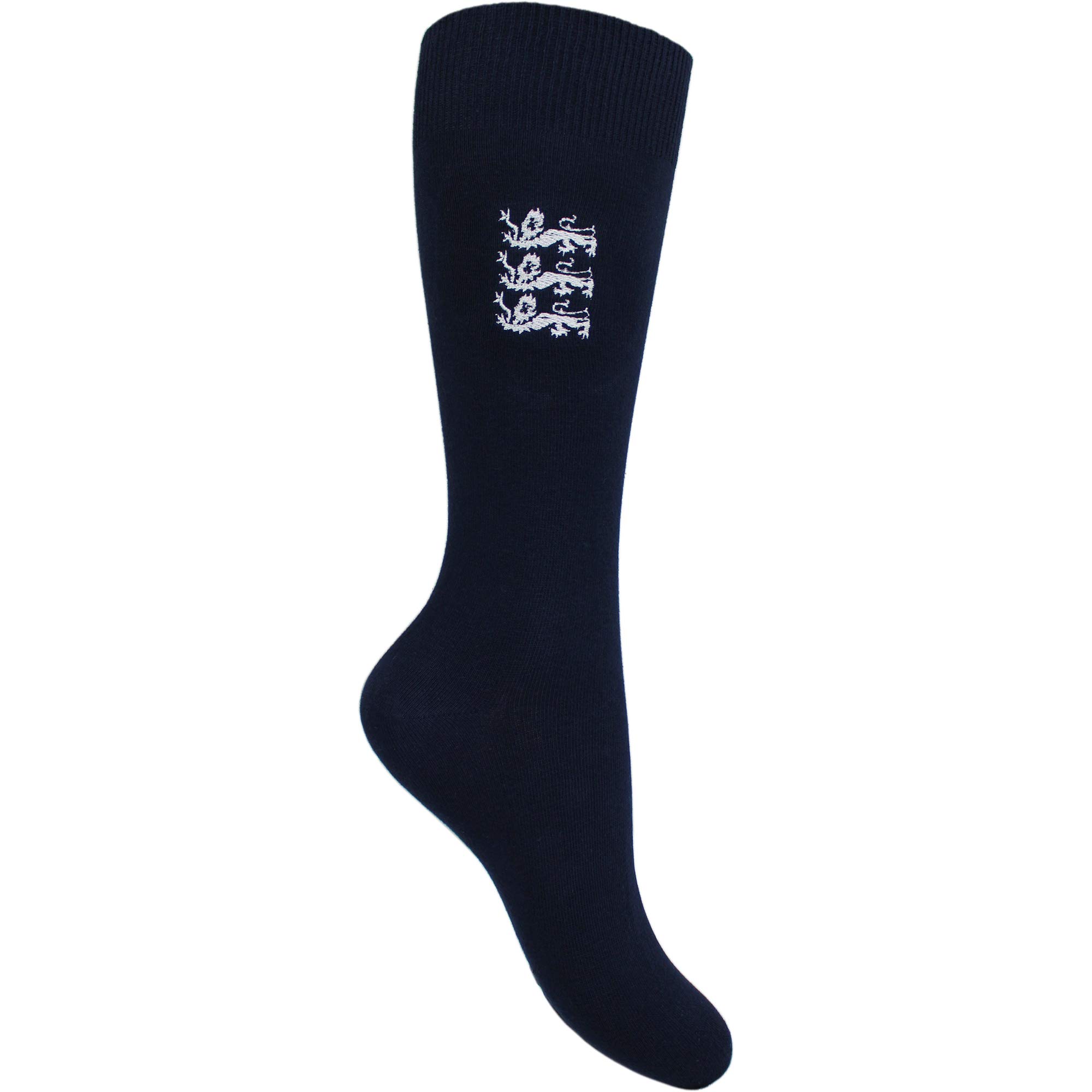 Teddyts Men's 3 Lions Navy Vintage England Embroidered Socks (Uk 11-14 (Eur 45-49), )