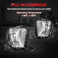 Vista 6 de Conjunto de lámpara de luz antiniebla para 2013 2014 2015 2016 2017 2018 Dodge Ram 1500 con bombillas halógenas 9006 12V 55W incluidas, interruptor