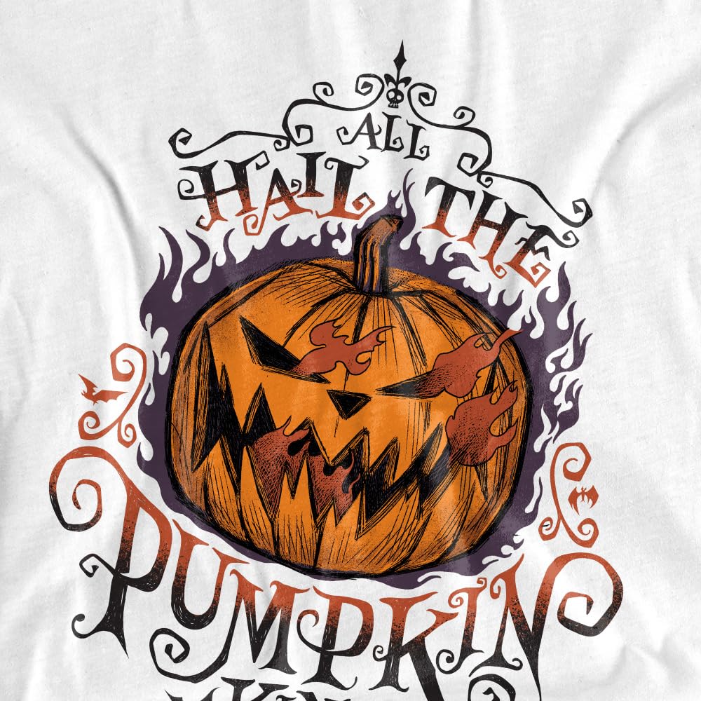 The Nightmare Before Christmas Koszulka Kobiety The Nightmare Before Christmas Hail The Pumpkin King Ladies T Shirt, White