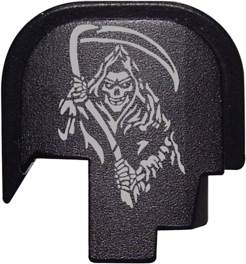 NDZ Performance for S&W Shield Rear Back Plate 9mm .40 Black Grim Reaper 2