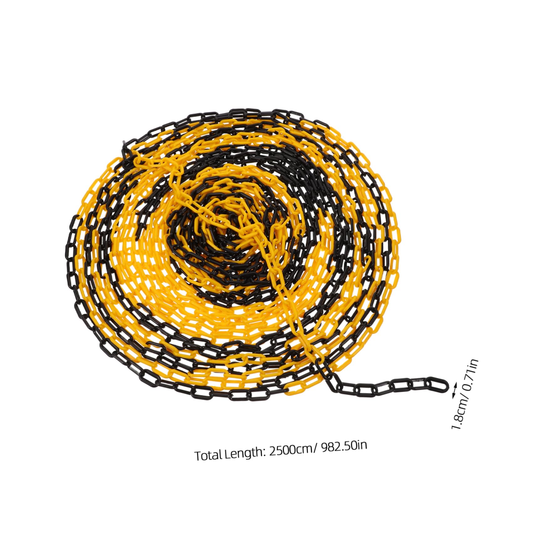 Cabilock 25M Parking Chain and Caution Security Barrier Chain Chains for Parking Lot Traffic Control and Safety Barricades