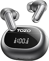 Vista 11 de TOZO NC20 Auriculares inalámbricos con cancelación activa de ruido, auriculares Bluetooth de sonido Hi-Res LDAC, auriculares con 6 micrófonos AI