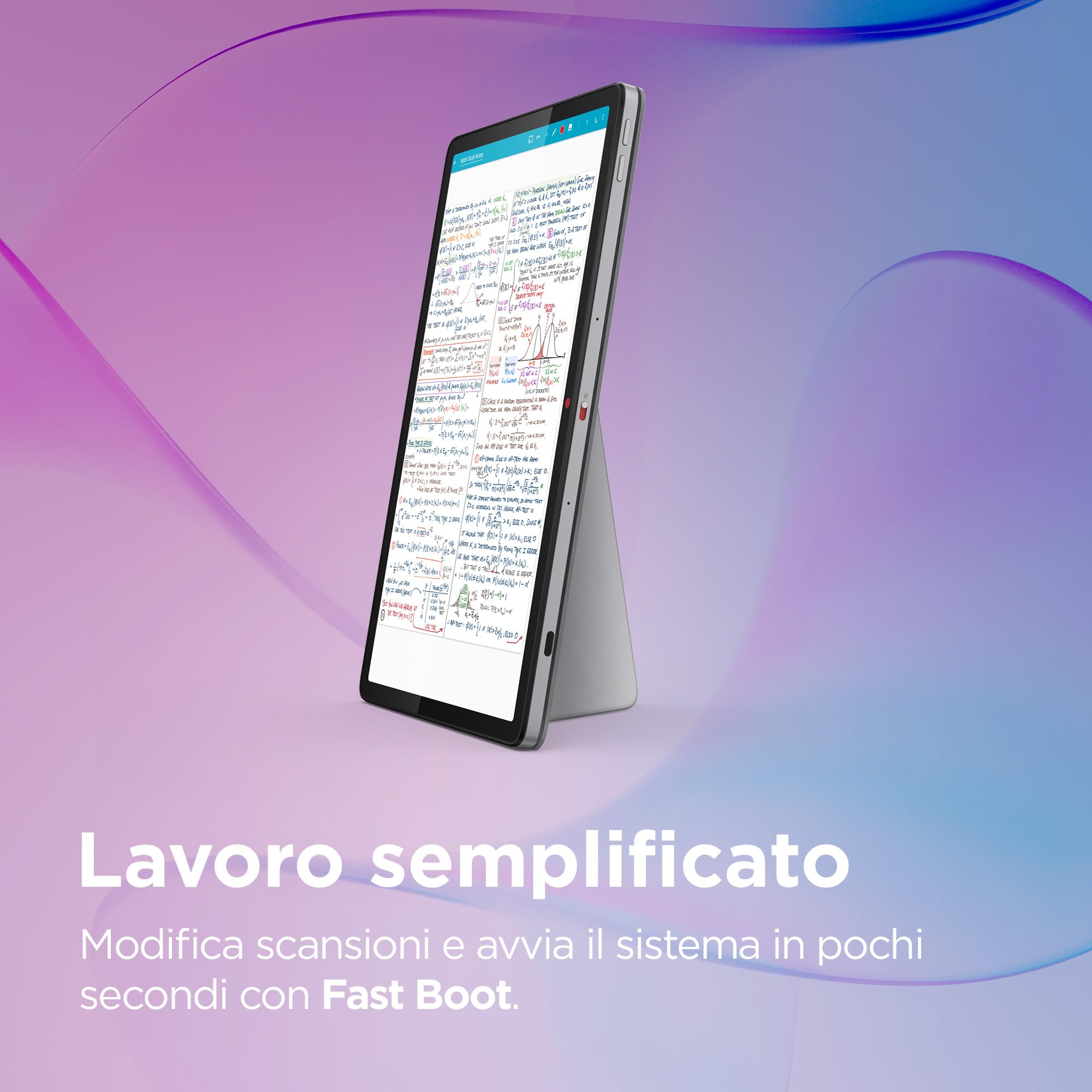 Lenovo Duet Chromebook 11" Touch IPS 128GB 8GB RAM Chrome OS Folio Stand Tastiera Notebook Tablet Convertibile MediaTek Kompanio 838