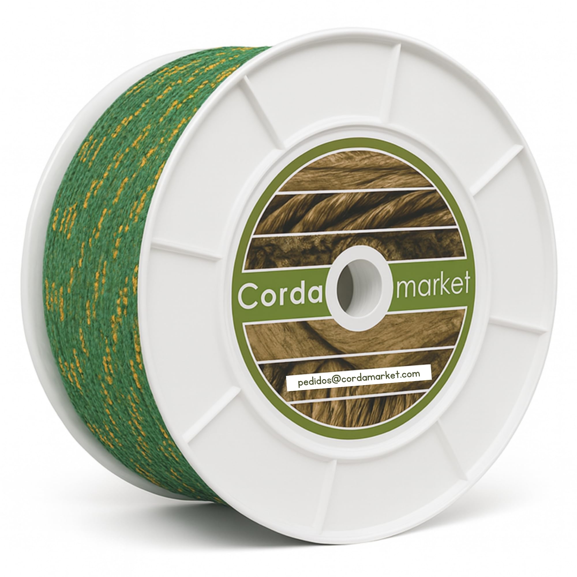 Cordamarket Rope Driza, Unisex Adult, unisex-adult, CDMKDAV100050, Yellow/Green, Size 34 Inches