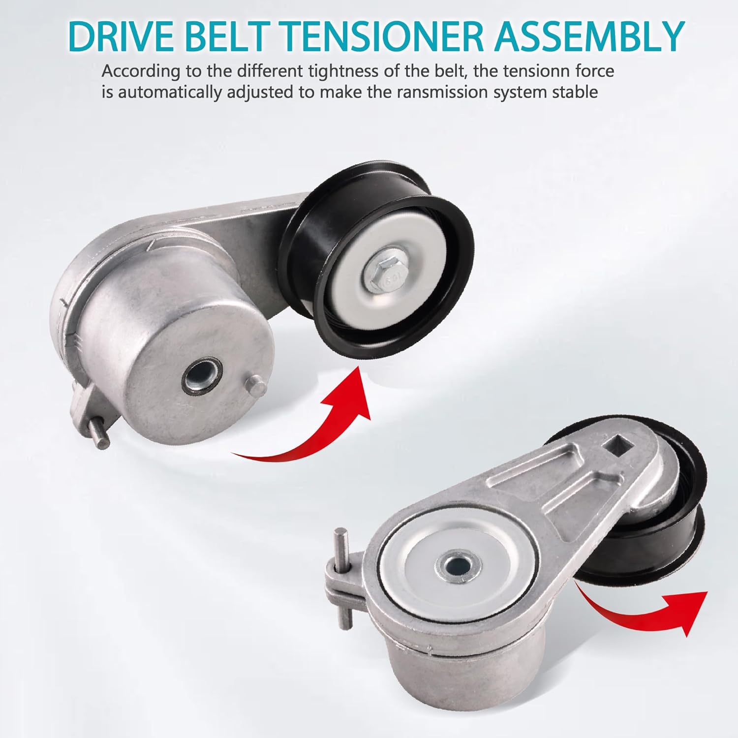 119551EA0A 119551EA0B Belt Tensioner Compatible for Infiniti EX35 EX37 FX35 FX37 G35 G37 M35 M37 Q40 Q50 Q60 Q70 Q70L QX50 QX70, Compatible for Nissan 350Z 370Z GT-R