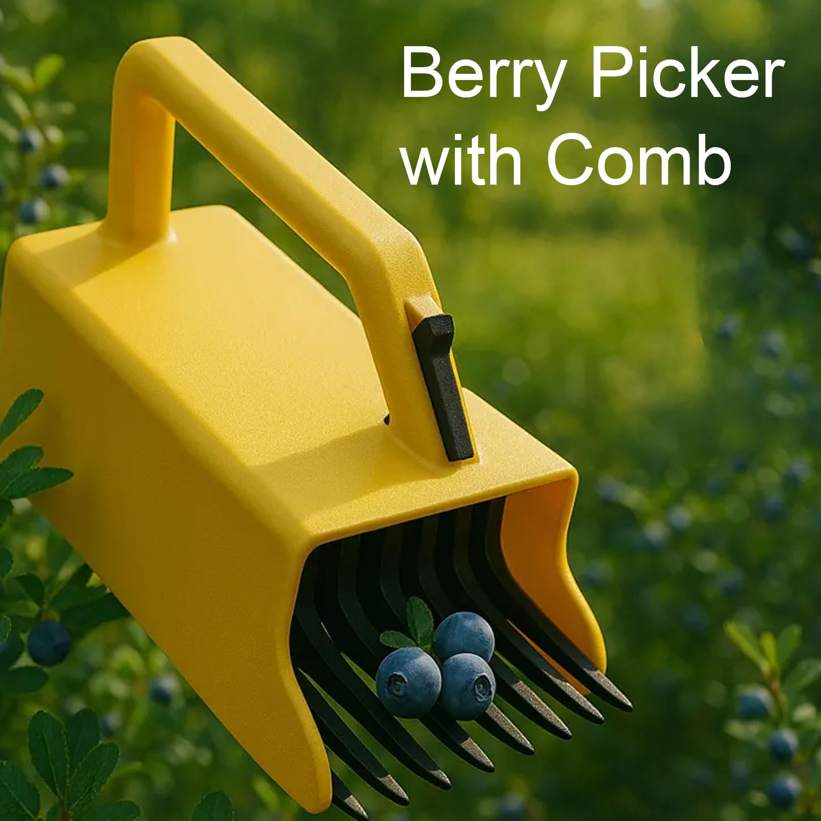 Berry Picker Rake Scoop Tool, Plastic Blueberry Blackberry All Berries Rake Scoop for Blueberries Lingonberries Huckleberries