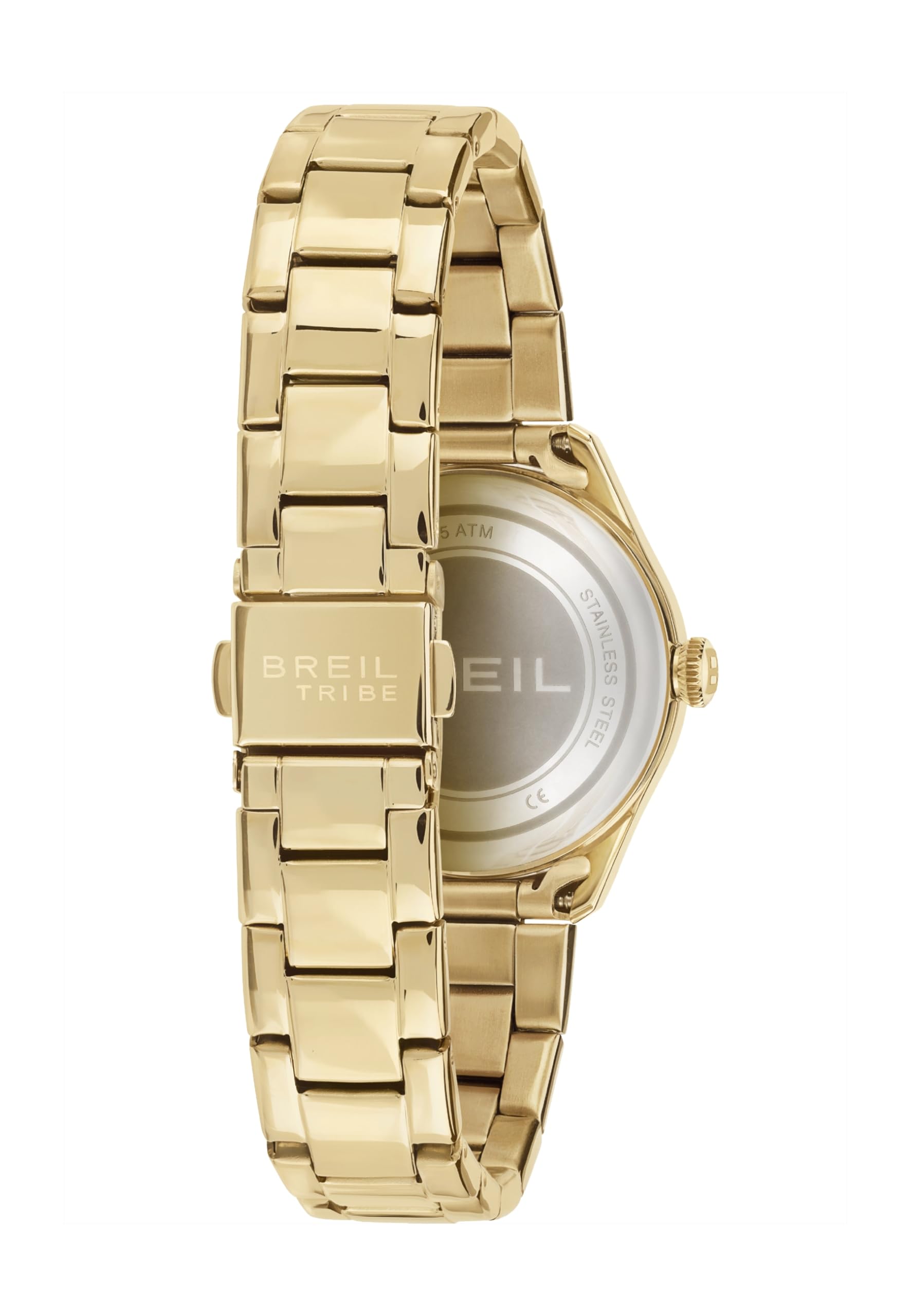 Breil, Collezione Classic Elegance, Orologio Donna Solo Tempo, in Acciaio IP Light Gold, Bracciale Lucido e Satinato, Quadrante Sunray Color Champagne, Indici e Sfere Bianchi, Cassa 32 mm, Color Gold