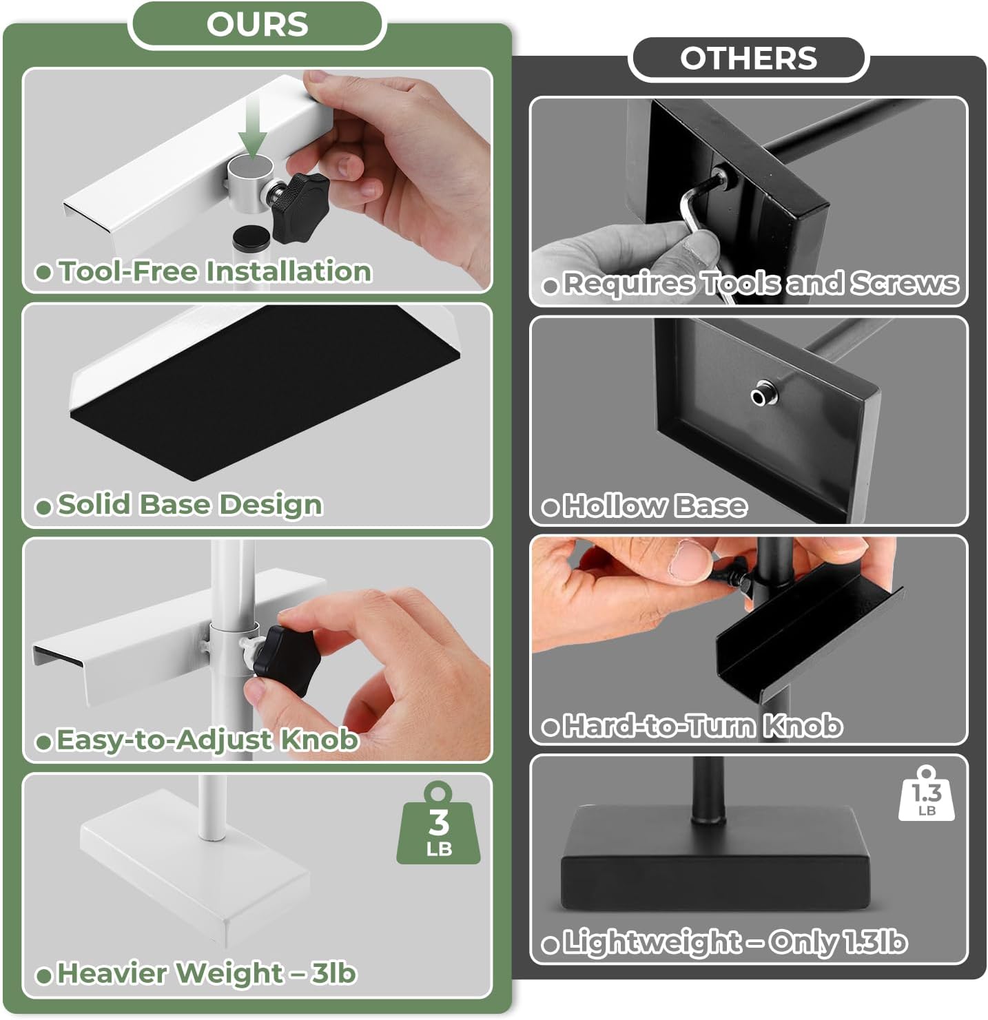 Adjustable Tabletop Easel Stand, Picture Easels for Display up to 28.5 Inches, Heavy Duty Metal Picture Frame Holder for Artwork, Signs & Certificates Display Stand(White)