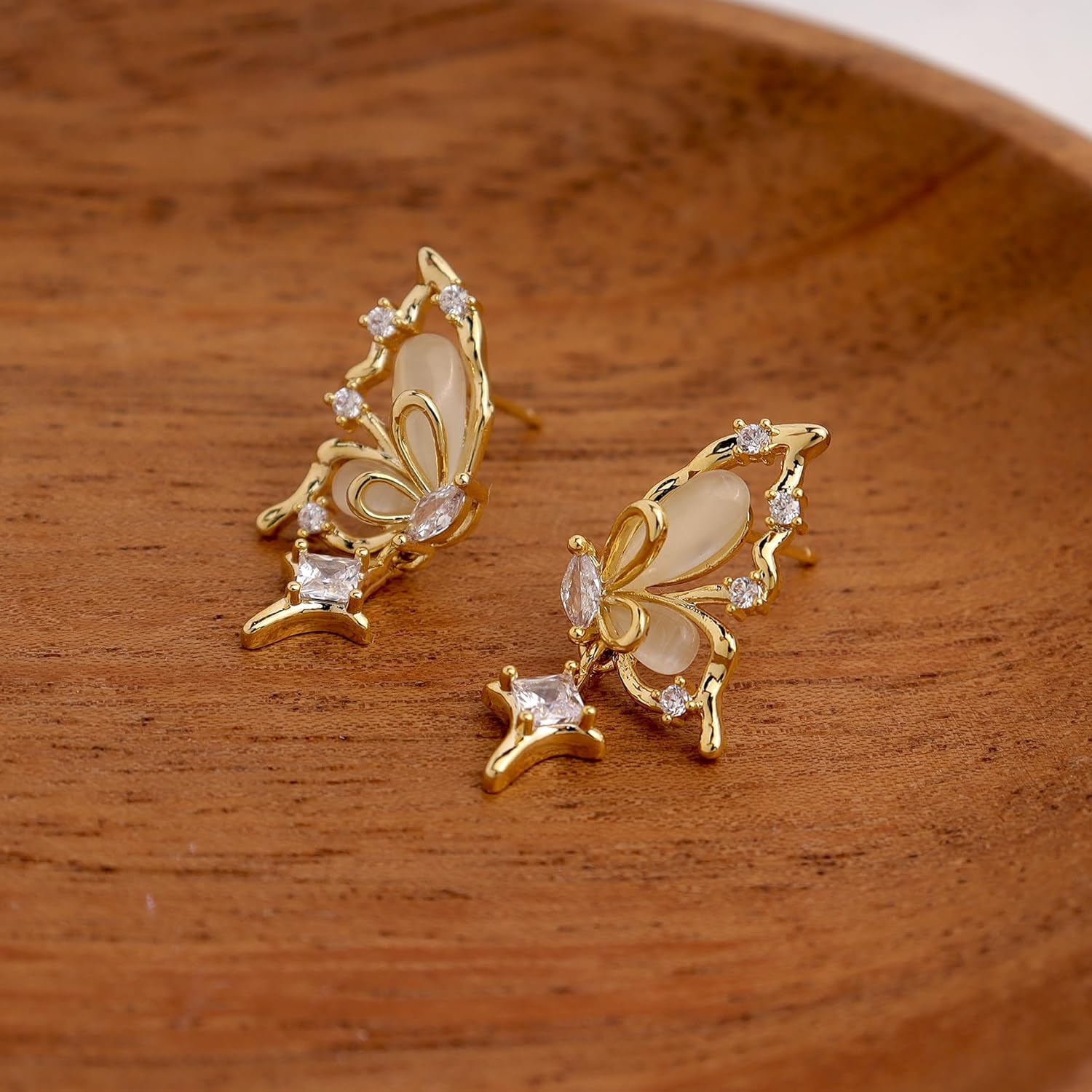 Jean Beau Pearl Flower Leaf Stud Earrings for Women Statement Cluster CZ Pearls Earring Gold Plated Sterling Silver Wedding Prom Birthday Fashion Jewelry Gift - Image 5